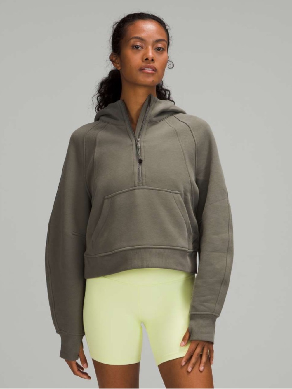 lululemon athletica Scuba Oversized Half-Zip Hoodie - Grey Sage